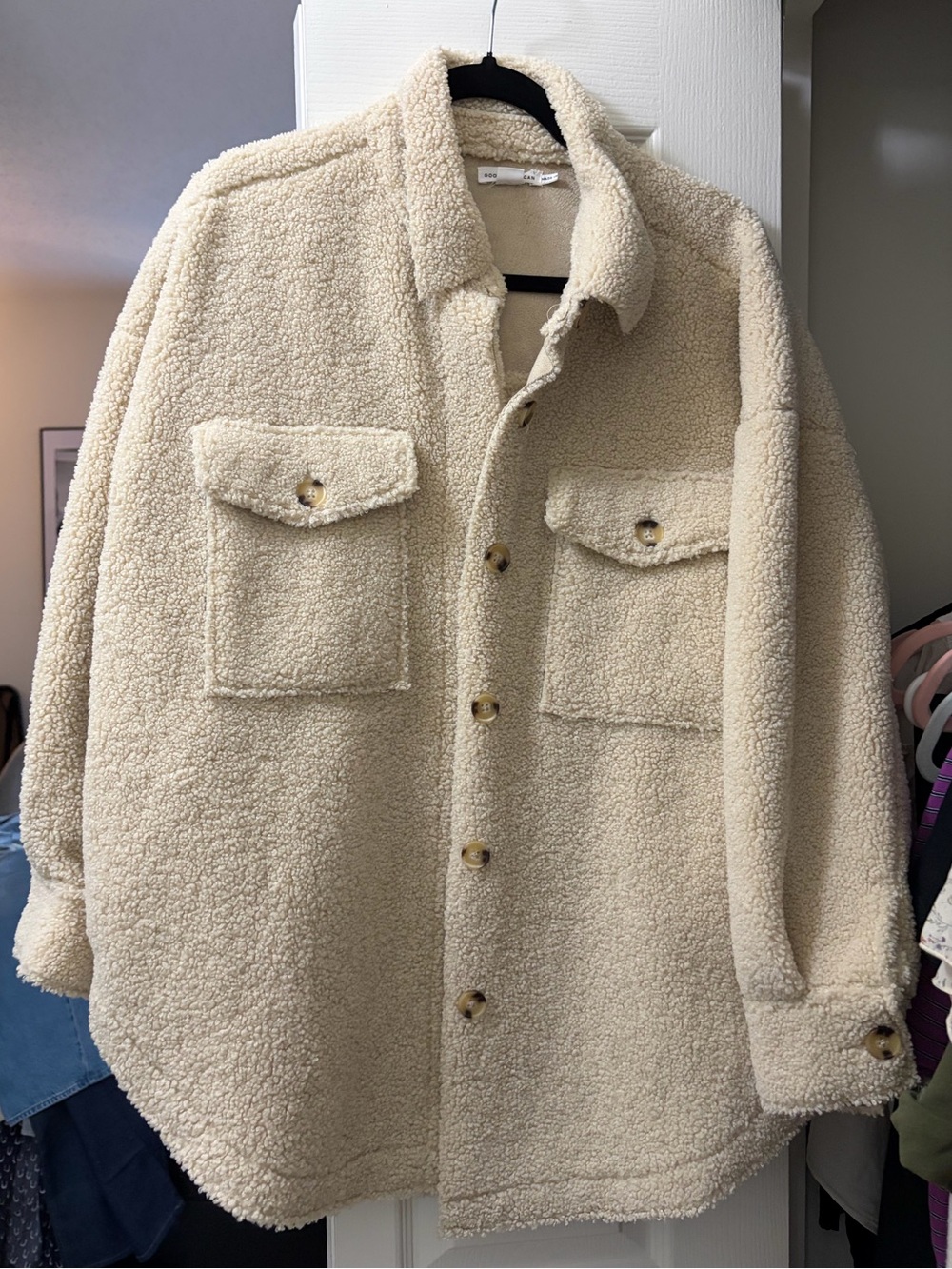 NWOT Size 1/2 - Good American Sherpa Jacket